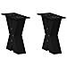 Gambe Tavolino Da Caffè A X 2 Pz Nero 30x(30-31) Cm In Acciaio - Foto miniatura 1