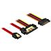 85228 cavo SATA 0,3 m SATA 7-pin SATA 22-pin Nero - Foto miniatura 1
