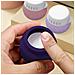 Barattoli Di Crema In Silicone Da Viaggio - Confezione Da 4 Antiperdita Purple - Foto miniatura 2