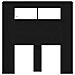 Testata da letto vitaXL con luci LED Rovere Nero 100x18,5x103,5 cm - Foto miniatura 3