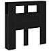 Testata da letto vitaXL con luci LED Rovere Nero 100x18,5x103,5 cm - Foto miniatura 7