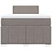 Giroletto a Molle con Materasso Tortora 120x190 cm in Tessuto - Foto miniatura 4