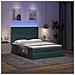 Struttura Letto Pouf con Materassi 140x200 cm in Velluto - Foto miniatura 3
