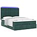 Struttura Letto Pouf con Materassi 140x200 cm in Velluto - Foto miniatura 6