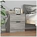 Lusso Casadino -  Comodini 2pz Grigio Sonoma In Legno Multistrato - Foto miniatura 7