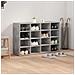 Scarpiera Grigio cemento 103 x 30 x 67 cm Legno multistrato - Foto miniatura 4