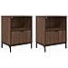 Comodini 2 pcs Rovere marrone 49 x 36 x 61 cm Legno multistrato - Foto miniatura 1
