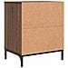 Comodini 2 pcs Rovere marrone 49 x 36 x 61 cm Legno multistrato - Foto miniatura 7