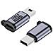Adattatore Micro Usb Femmina A V3 (confezione Da 3) - Ricarica Rapida E Trasferimento Dati - Foto miniatura 2