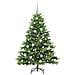 Albero di Natale artificiale con 150 LED Verde 150 cm PE e PVC - Foto miniatura 3