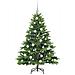 Albero di Natale artificiale con 150 LED Verde 150 cm PE e PVC - Foto miniatura 4