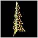 Albero di Natale con 240 LED Bianco caldo 180 cm PET - Foto miniatura 3
