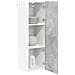 Armadio pensile con porta Riga Grigio cemento 30 x 31 x 100 cm - Foto miniatura 3