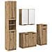 Set di mobili per il bagno con porta 4 pcs Rovere artigianale - Foto miniatura 1