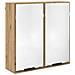 Set di mobili per il bagno con porta 4 pcs Rovere artigianale - Foto miniatura 5