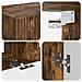 Set mobile TV 6 pcs Rovere fumé Legno multistrato - Foto miniatura 9