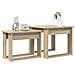 Set di Tavolini da Caffè 2 pcs Rovere Sonoma Legno multistrato - Foto miniatura 3