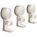 Ganci Girevoli A Ventosa X3 - Abs, Regolabili Senza Foratura, Per Lavabo E Parete, Per Cucina, Bagno E Doccia Beige - Foto miniatura 1