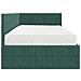 Struttura Letto Angolare con Materasso 2 pcs Verde Velluto - Foto miniatura 8