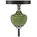 Lampada Da Terra Eva One In Vetro Verde E Grigio Con Paralume In Tessuto — Ø 40 Cm - Foto miniatura 2