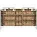 Set di Armadi da Bagno con lo scaffale 3 pcs 130 x 14,5 x 70 cm - Foto miniatura 7