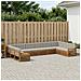 Set divani con cuscino 10 pcs Legno di Acacia Massello - Foto miniatura 2