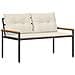 Panchina da esterno 2 -Seater 116 x 67,5 x 72 cm polyrattan - Foto miniatura 1