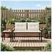Panchina da esterno 2 -Seater 116 x 67,5 x 72 cm polyrattan - Foto miniatura 3