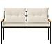 Panchina da esterno 2 -Seater 116 x 67,5 x 72 cm polyrattan - Foto miniatura 5