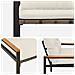 Panchina da esterno 2 -Seater 116 x 67,5 x 72 cm polyrattan - Foto miniatura 8