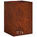 Vaso da giardino Ruggine 50 x 50 x 75 cm Acciaio Corten - Foto miniatura 1