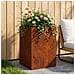 Vaso da giardino Ruggine 50 x 50 x 75 cm Acciaio Corten - Foto miniatura 2