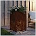 Vaso da giardino Ruggine 50 x 50 x 75 cm Acciaio Corten - Foto miniatura 3