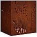 Vaso da giardino Ruggine 50 x 50 x 75 cm Acciaio Corten - Foto miniatura 8