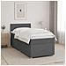 Letto box spring con materasso Grigio Scuro 80 x 200 cm Tessuto - Foto miniatura 4