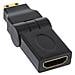 Adattatore HDMI / Mini-HDMI F / M Pieghevole - Foto miniatura 3