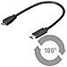 ICOC MUSB31-CMBM02 - Cavo SuperSpeed USB3.1 C Maschio / USB2.0 MicroB Maschio 20cm Nero - Foto miniatura 6