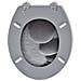 Sedile Wc Mdf Coperchio Chiusura Forte Con Design Spettacolare Pietra - Foto miniatura 5