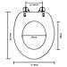 Sedile Wc Mdf Coperchio Chiusura Forte Con Design Spettacolare Pietra - Foto miniatura 6
