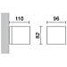 Isora 2 Led, Applique, - Grigio Scuro - Foto miniatura 1