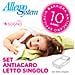 Set Antiacaro Sogno Composto Da Coprimaterasso Con Cerniera Per Letto Singoloe 1 Copricuscin, Polyester, 90x200x20cm E 50x80cm - Foto miniatura 1