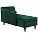 Chaise Longue In Velluto Verde Smeraldo Destra Luiro - Foto miniatura 16