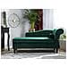 Chaise Longue In Velluto Verde Smeraldo Destra Luiro - Foto miniatura 2