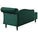 Chaise Longue In Velluto Verde Smeraldo Destra Luiro - Foto miniatura 17