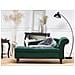 Chaise Longue In Velluto Verde Smeraldo Destra Luiro - Foto miniatura 12