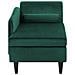 Chaise Longue In Velluto Verde Smeraldo Destra Luiro - Foto miniatura 19