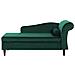 Chaise Longue In Velluto Verde Smeraldo Destra Luiro - Foto miniatura 20