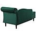 Chaise Longue In Velluto Verde Smeraldo Destra Luiro - Foto miniatura 7