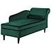 Chaise Longue In Velluto Verde Smeraldo Destra Luiro - Foto miniatura 10