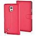 Custodia Compatibile Con Samsung Galaxy Note 4 In Rosso Carminio - Coperchio Protettiva Con Chiusura Magnetica, Funzione Stand E Tasca Per Le Carte - Foto miniatura 4